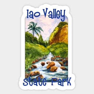 Iao Valley State Park, Hawaii Sticker